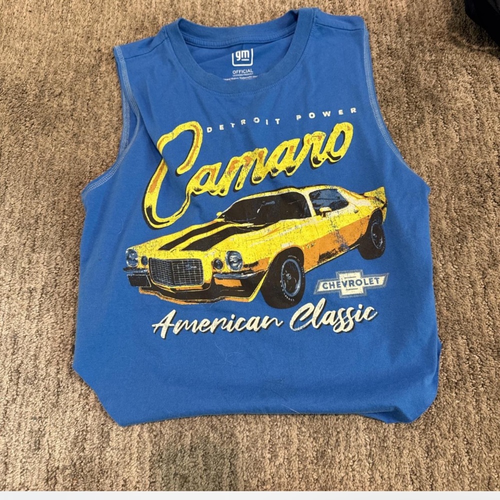 Blue Camaro Tank Top